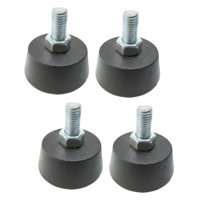 Magideal - 4 X Almohadillas Para Pies De Bicicleta Estática, Repuesto De Goma Antideslizante Para Equipo De Nivelación De Fitness De Gimnasio, Almohadilla Para P