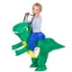 thumbnail image 2 of Disfraz Dinosaurio Inflable Para Niños Verde Rex, 2 of 5