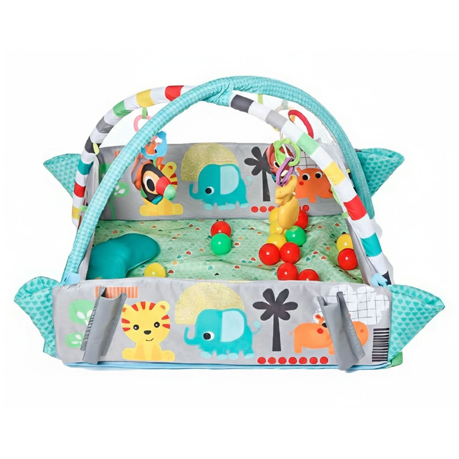 Mundo Online - Gimnasio Cuna Alfombra De Actividades Acolchada 6 En 1 Verde