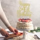 thumbnail image 5 of Cake Topper Florcmet Feliz 40.º Cumpleaños con Brillo Dorado, 5 of 7
