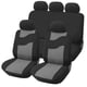 thumbnail image 1 of Funda Cubre Asiento CC Diseño en Gris 9 Piezas / 5 Cabeceras NEGRO, 1 of 2