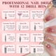 thumbnail image 5 of Taladro eléctrico inalámbrico para uñas, kit profesional de lima de uñas recargable para uñas de gel acrílico, juego de taladro portátil Efile para manicura y pedicura, herramientas de pulido para uso, 5 of 7