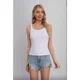 thumbnail image 1 of Polera Corta Mujer Elasticada Sin Manga Acanalada Musculosa 7607, 1 of 2
