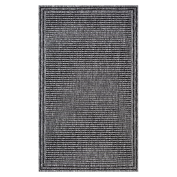 Alfombra Out-In Border Gris 60x110 cm | Lider
