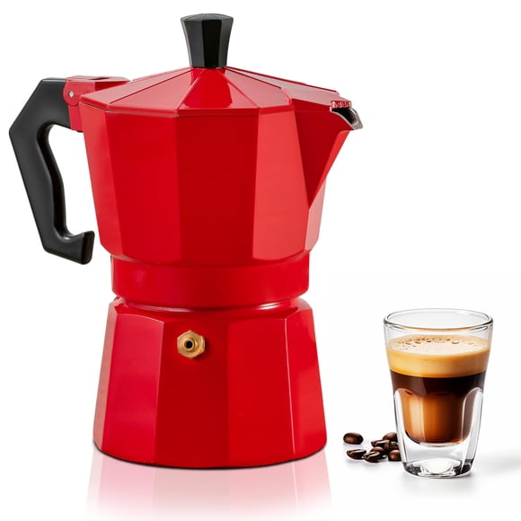 Cafetera Mixpresso Moka Stove de aluminio, 150 ml, 3 tazas