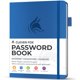 thumbnail image 1 of Libreta de contraseñas Clever Fox con pestañas alfabéticas, color azul real, 1 of 6