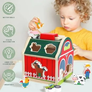 Genérico - Juguete Encaje Granja Animales De Madera Didáctico Niños
