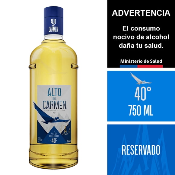 Pisco Alto del Carmen Reservado 40° Botella, 750 ml