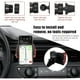 thumbnail image 5 of Soporte universal de cristal para teléfono de coche - Ajustable en 360 grados, seguro para el salpicadero, la rejilla de ventilación y el parabrisas - Compatible con todos los smartphones-Rojo, 5 of 6