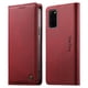 thumbnail image 1 of Funda Billetera de Cuero para [Samsung Galaxy S20+/S20 Plus], Bloqueo RFID, Tarjetas y Soporte Rojo, 1 of 5