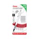 thumbnail image 1 of Pentel Floatune Rollerball, punta media 0.8 mm, tinta negra, paquete de 5 (BY108PF5A), 1 of 5