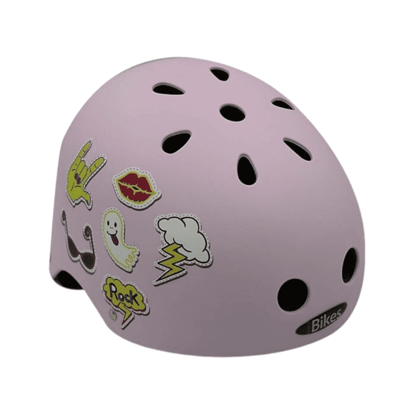 Casco ibikes mtv-12 patch rosado - LG