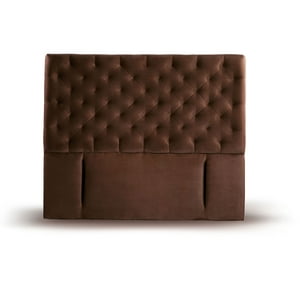 Latam Home - Respaldo Brescia Tela Chocolate 2 Pza
