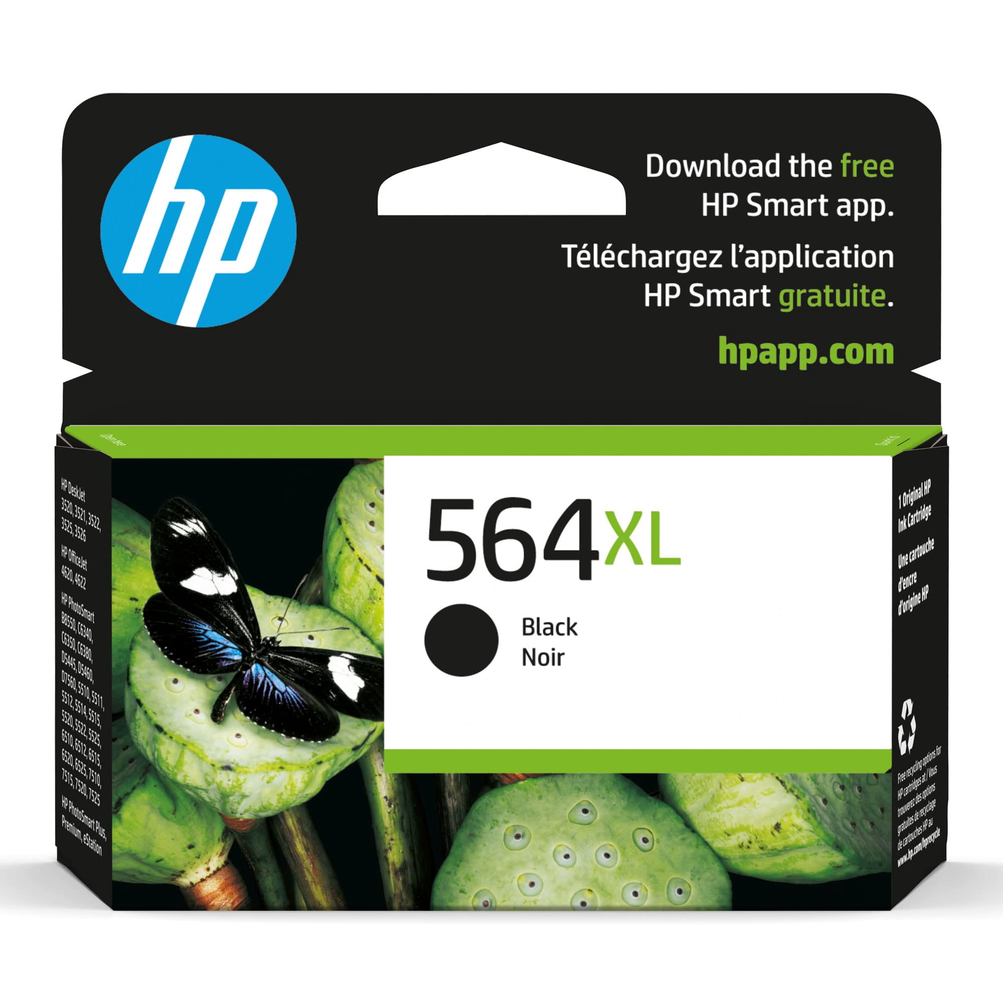 Am-tank - Cartucho De Tinta Hp 564xl Negro De Alto Rendimiento | Rendimiento De 550 Páginas