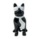 thumbnail image 2 of Estatua De Perro Con Gafas, Figura De Animal Para Patio, Oficina, Sala De Estar, Color Negro, 2 of 3