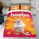 thumbnail image 4 of Booba Conjunto de sábanas temático, trío de piezas, cómodo y amigable con la piel, diseño único, regalo de decoración para el hogar para familiares, amigos y fans,173cm *218cm, 4 of 6