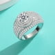 thumbnail image 2 of Anillos de Boda Moissanite de Corte Redondo de 2 Quilates Brillantes para Hombre y Mujeres Anillo de Diamante Creado en Laboratorio de Plata Esterlina S925 Aniversario Promesa Moda Lujo Adecuado, 2 of 7
