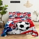thumbnail image 1 of Fashion Soccer Football Bedding Set Boys Girls Duvet Cover Pillowcase Bed Adult Bedroom, 1 of 5
