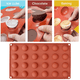 thumbnail image 2 of Mini molde de silicona semiesférica de 24 cavidades (2 unidades) para hornear chocolate, pasteles, gelatina y mousse., 2 of 8