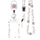 thumbnail image 1 of Cordones para profesores para credenciales y llaves, bonito cordón con cuentas y porta credencial para mujeres, profesoras y enfermeras., 1 of 5
