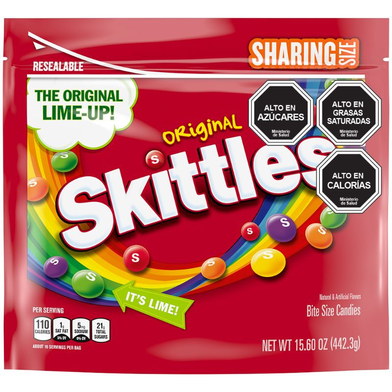 Caramelos Masticables Sabor Original 442 g Skittles