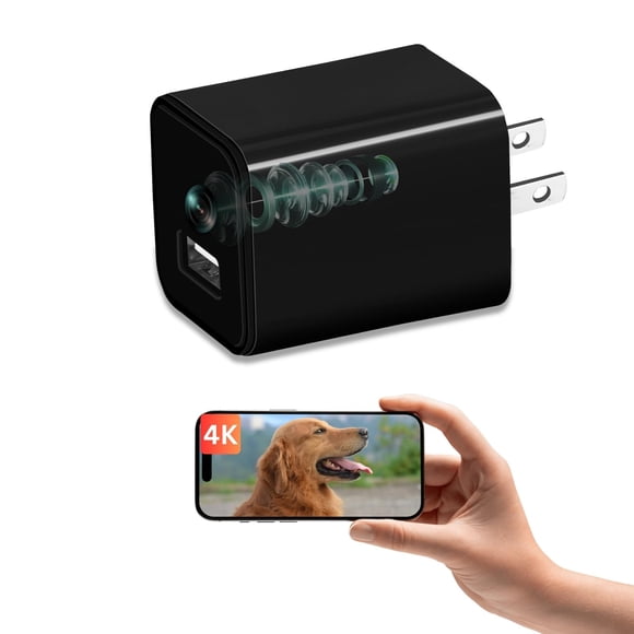 Cámara oculta XXAXX 4K Ultra HD WiFi con detección de movimiento