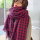 thumbnail image 5 of Bufandas de invierno para mujer, cálidas y acogedoras, tipo manta, para otoño e invierno, elegantes, suaves y gruesas, a cuadros, gigantes, tipo chal., 5 of 6