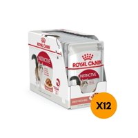 Alimentos Royal Canin Pouch Adult Instinctive Gato 85G (12 Unidades) Blanco