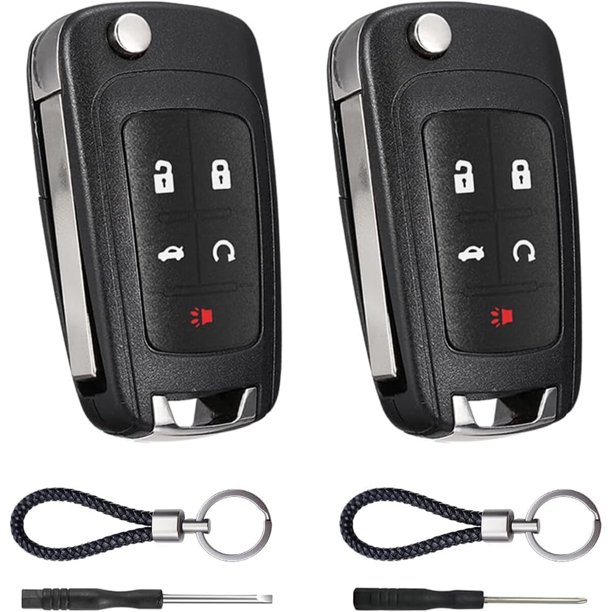 Carcasa de repuesto para control remoto de auto, 5 botones, compatible con Chevrolet