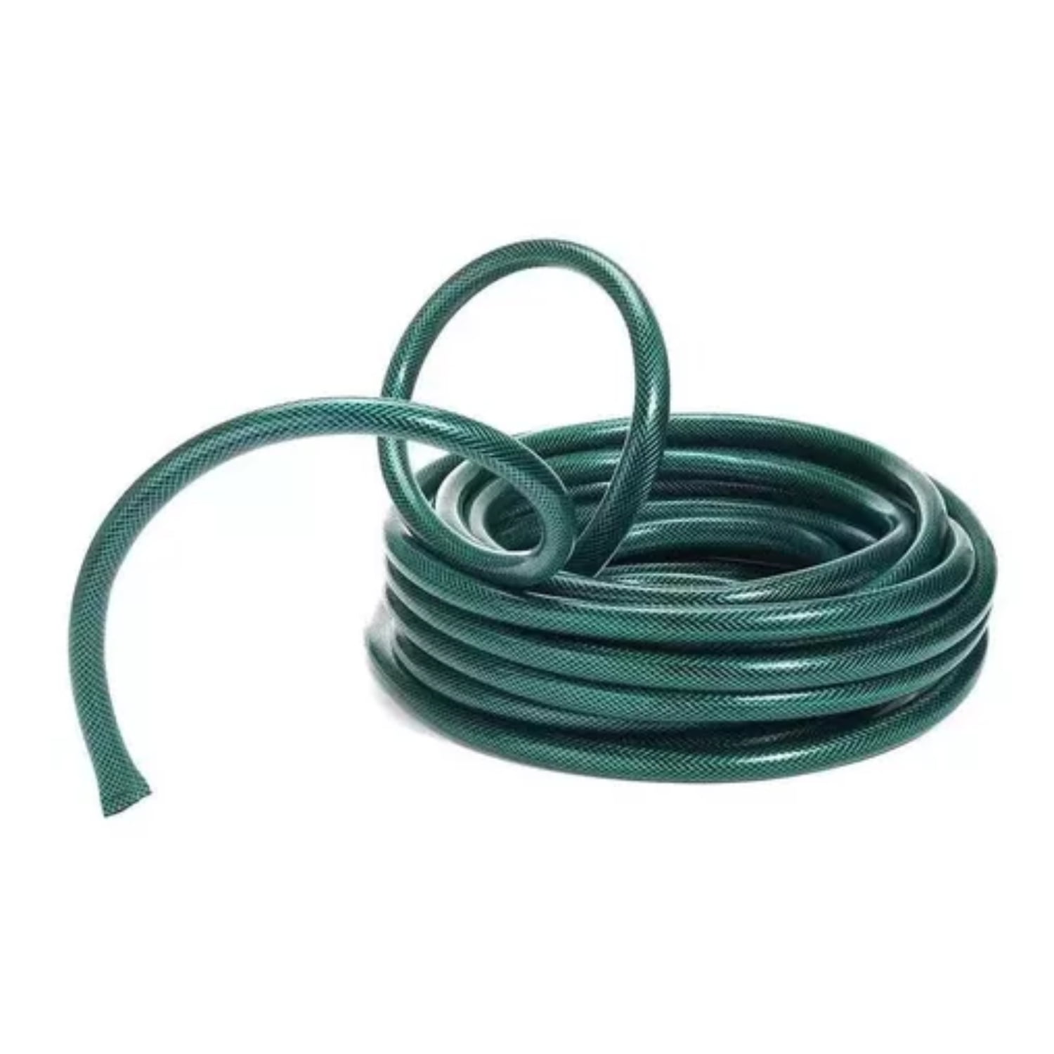 Importclick - Manguera Reforzada 3/4 Pulgada Malla Rollo 15 Mts 2 Mm Espesor Verde