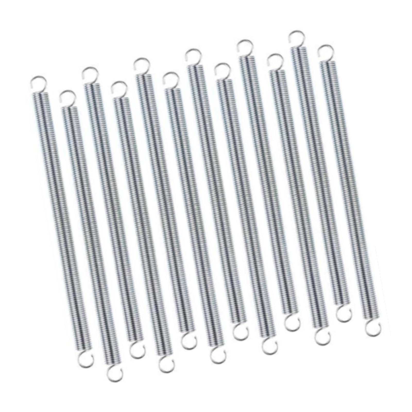 Ioensy - 12 Resortes De Extensión Con Extremos De Gancho Doble Para Proyectos De Bricolaje De Mantenimiento De Garaje