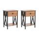 thumbnail image 1 of Pack 2 Velador Cross Industrial Urbano Estructura Metalica Mdf, 1 of 3