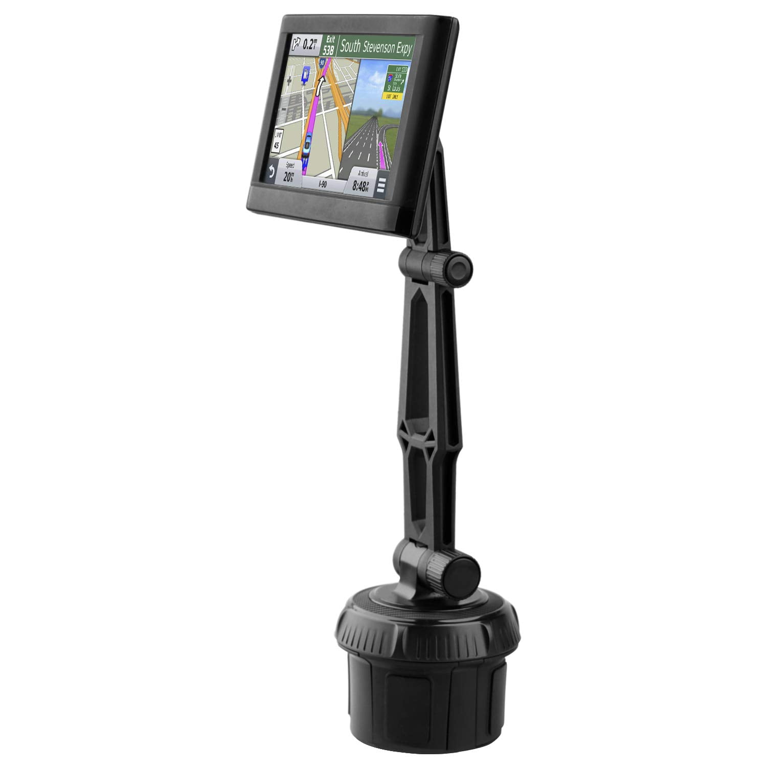 1zero - Portavasos Gps Para Coche Para Garmin Con Brazo Ajustable