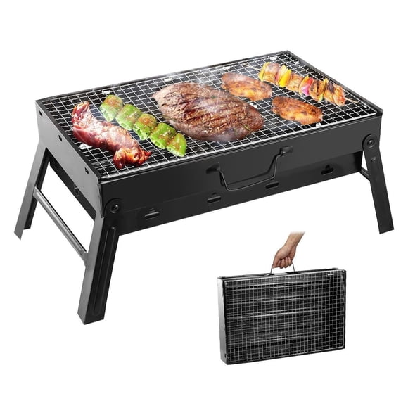 Parrilla portátil para barbacoa KOCASO, plegable, de carbón, ligera