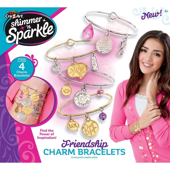Kit de pulseras con dijes Cra-Z-Art Shimmer 'N Sparkle Trendy