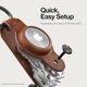 thumbnail image 4 of Llavero KEY SMART Soporte para AirTag de Cuero Marrón, 4 of 9