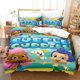 thumbnail image 1 of v625 Bed Sheets Bubble Guppies Bedding Set Single Twin Full Queen King Size Bed Set Adult Kid Bedroom Duvetcover Sets Print Anime Bed Sheet Set 3-Piece Bedding Set (1 Duvet Cover + 2 Pillow Shams) Bed, 1 of 5