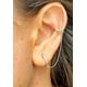 thumbnail image 3 of Aro Argolla Huggie con Cadena Earcuff Plata 925 Unidad, 3 of 3