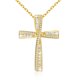 thumbnail image 1 of Collar Cruz OKISIL Plata de Ley 925 con Chapado en Oro 18K y Zircón Cúbico 5A, 1 of 6