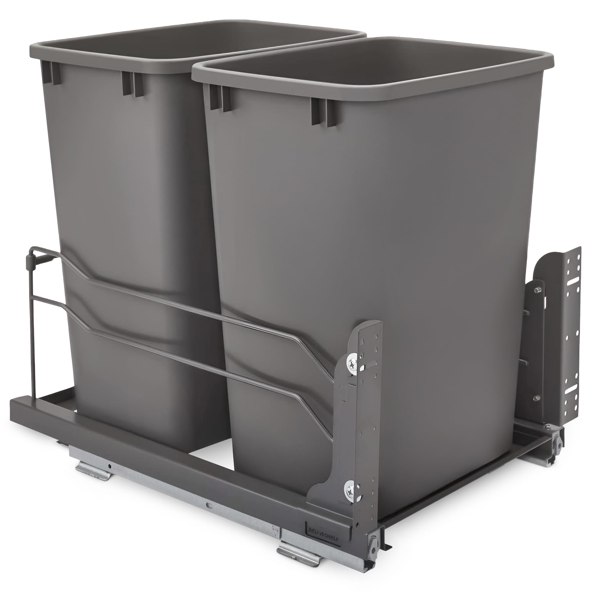 Botes De Basura Rev-a-shelf Doble Extraíble 35 Cuartos 8.75 Galones