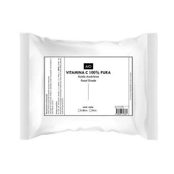 Vitamina C En Polvo 100% Pura 500 Gr
