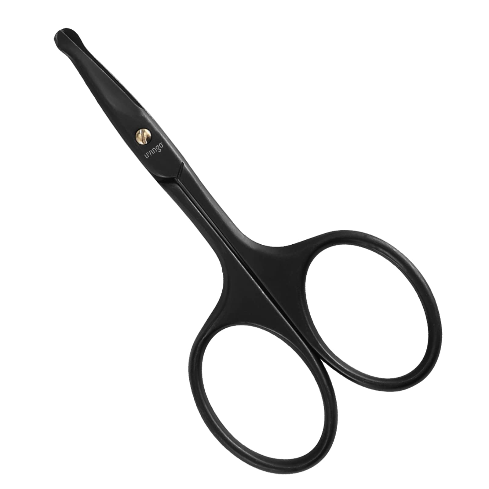 Tijeras Para Vello Nasal Livingo De 3.75 Pulgadas, Acero Inoxidable Premium