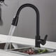 thumbnail image 1 of 1pc, 304 Stainless Steel Black Pull-out Faucet, Kitchen Sink Hot And Cold Retractable Faucet, 360°rotating Pull-out Faucet, Two Modes To Adjust The Water, 1 of 4