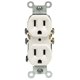 thumbnail image 1 of Receptáculo dúplex Leviton, 15 A, 125 V, de grado residencial, paquete de 10, 1 of 2
