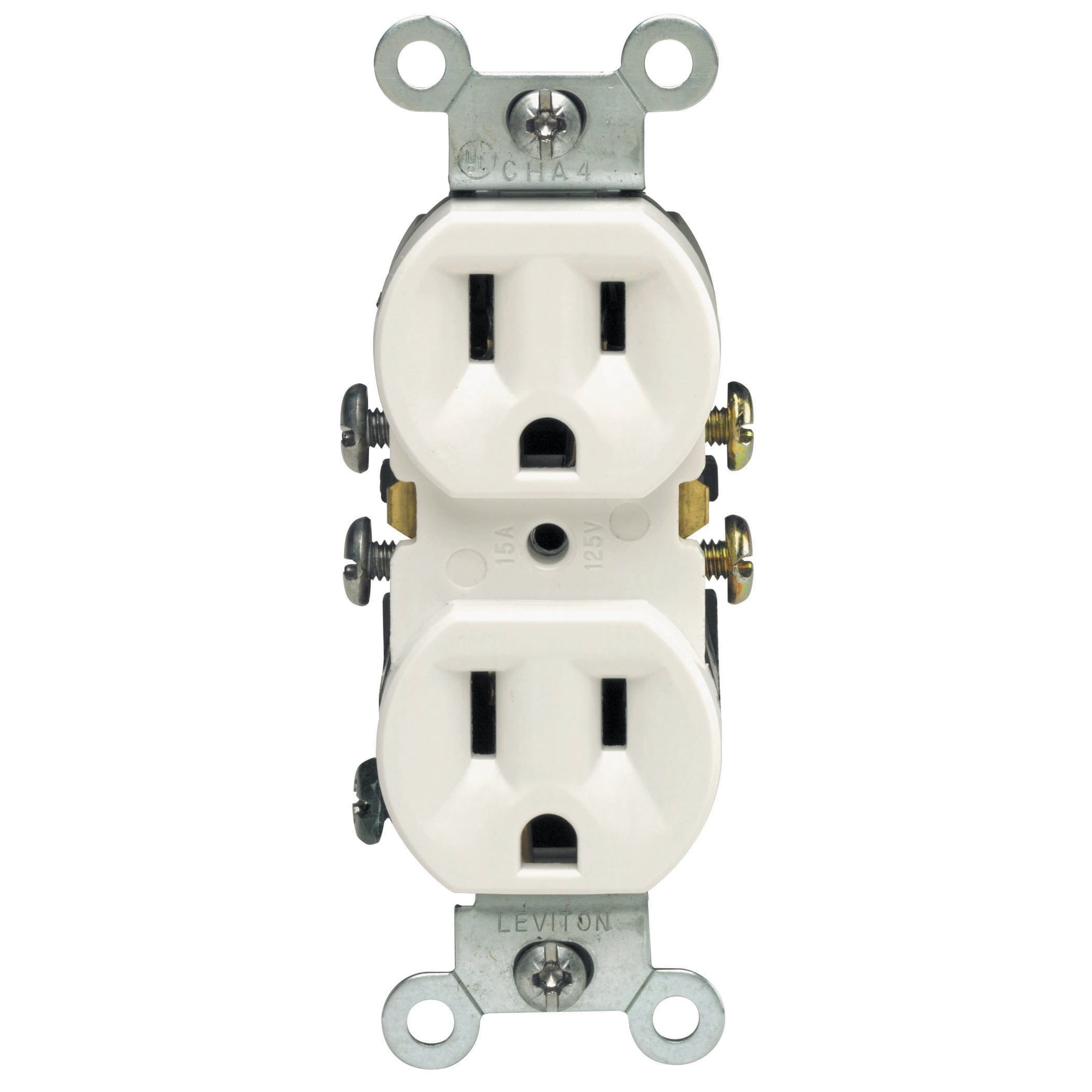 Receptáculo Dúplex Leviton, 15 A, 125 V, De Grado Residencial, Paquete De 10