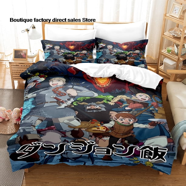 Delicious in Dungeon Bedding Set Single Twin Full Queen King Size Bed Set Adult Kid Bedroom Duvetcover Sets parure deBed Sheets