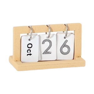 Bothyi - Calendario De Escritorio De Casa De Muñecas A Escala 1:12, Miniatura Para Modelo Diy, Diseño De Escena De Vida, Madera