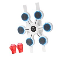 Ioensy - Máquina De Boxeo Musical Con Guantes, Objetivo De Boxeo Electrónico Iluminado Para Pared Con Guantes Para Adultos