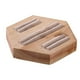 thumbnail image 1 of Soporte De Madera Para Exhibición De Anillos, Organizador De Joyas Con 3 Ranuras, Soporte Para Anillos, Color Beige, 1 of 3