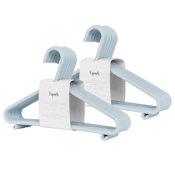 Paja De Trigo Hangers De Plástico Paquete De 30 Unidades Para Ropa Infantil